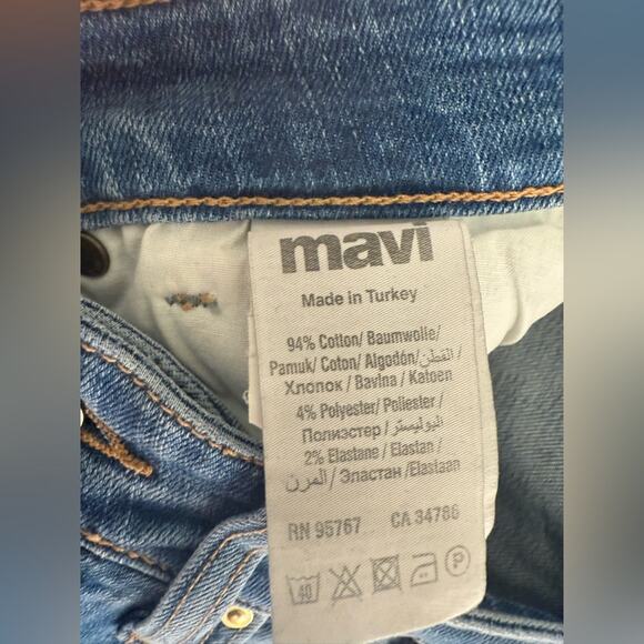Mavi Anika Mid Rise Crop Flare Stretch Jeans Light Wash Women’s 27 - Picture 7 of 7